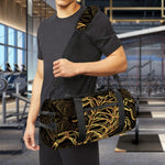 Gold Scorpio Print Gym Bag