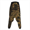 Gold Scorpio Print Hammer Pants