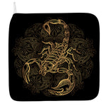 Gold Scorpio Print Hand Towel