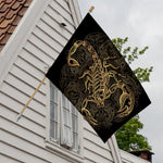 Gold Scorpio Print House Flag