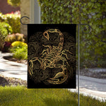Gold Scorpio Print House Flag