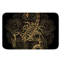 Gold Scorpio Print Indoor Door Mat