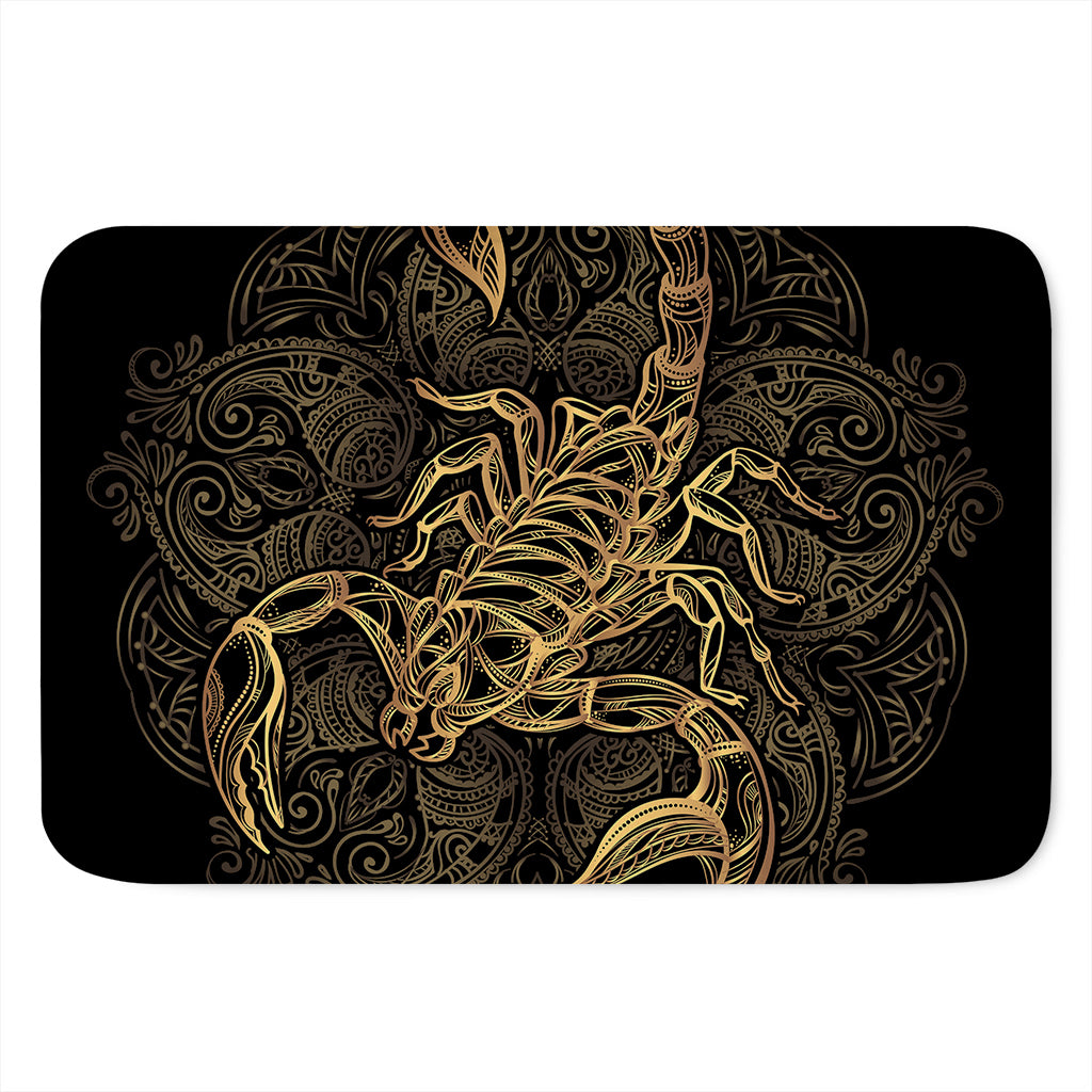 Gold Scorpio Print Indoor Door Mat