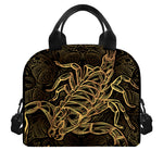 Gold Scorpio Print Insulated Lunch Bag