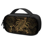 Gold Scorpio Print Insulin Cooler Travel Case