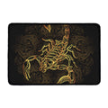 Gold Scorpio Print Kitchen Mat