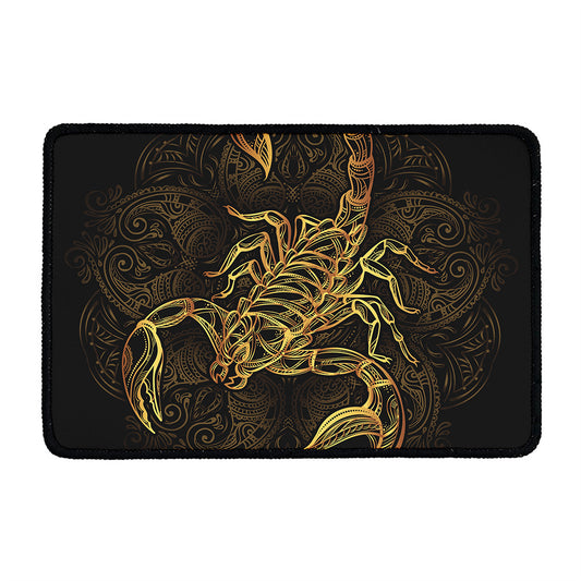 Gold Scorpio Print Kitchen Mat