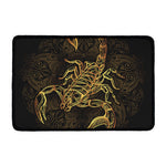 Gold Scorpio Print Kitchen Mat