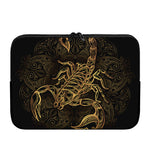 Gold Scorpio Print Laptop Sleeve