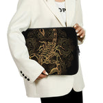 Gold Scorpio Print Laptop Sleeve