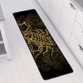 Gold Scorpio Print Long Kitchen Mat