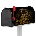 Gold Scorpio Print Mailbox Cover