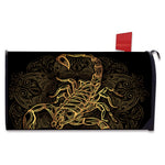 Gold Scorpio Print Mailbox Cover