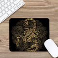 Gold Scorpio Print Mouse Pad