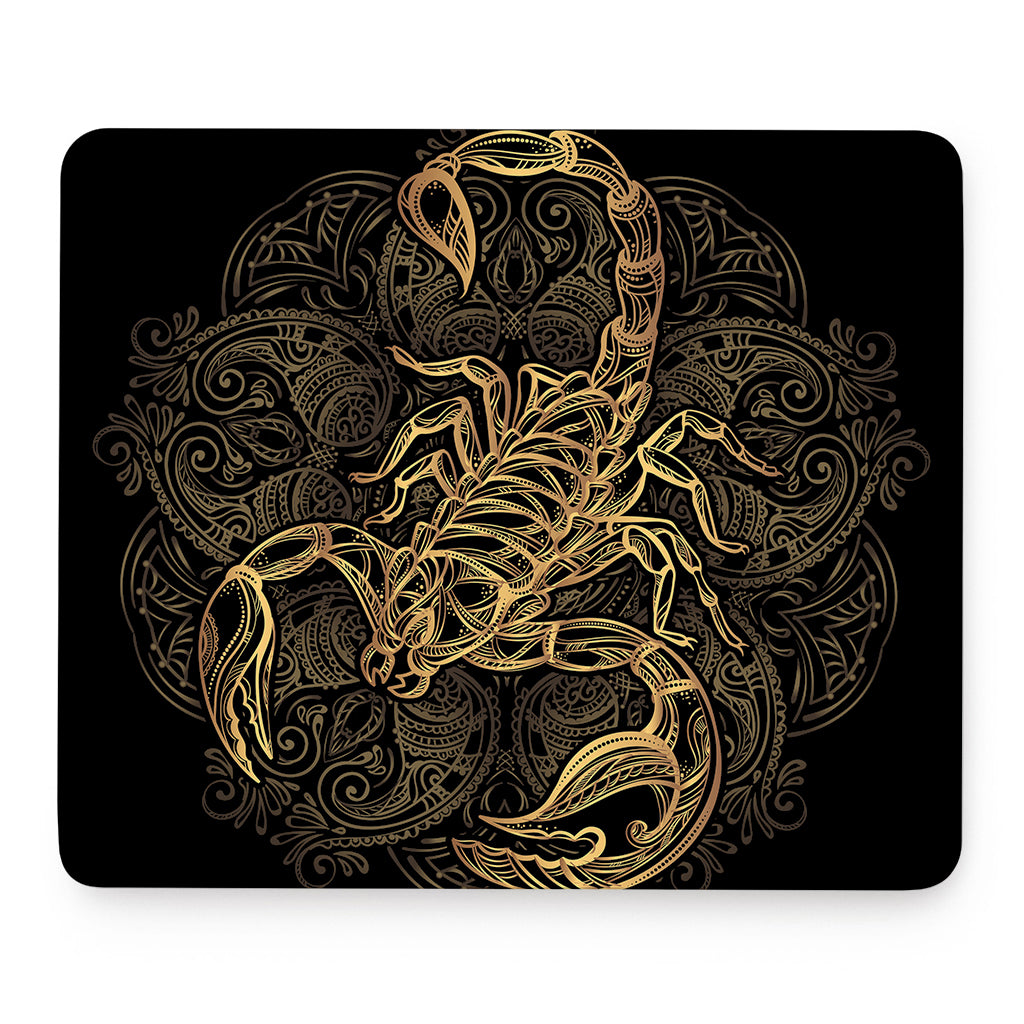 Gold Scorpio Print Mouse Pad