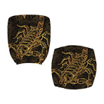 Gold Scorpio Print Office Chair Cover