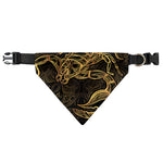 Gold Scorpio Print Over The Collar Dog Bandana
