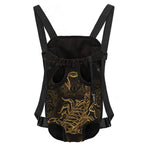 Gold Scorpio Print Pet Carrier Backpack