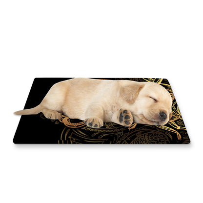 Gold Scorpio Print Pet Cooling Mat Cover