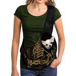 Gold Scorpio Print Pet Sling Carrier