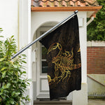 Gold Scorpio Print Polyester Flag