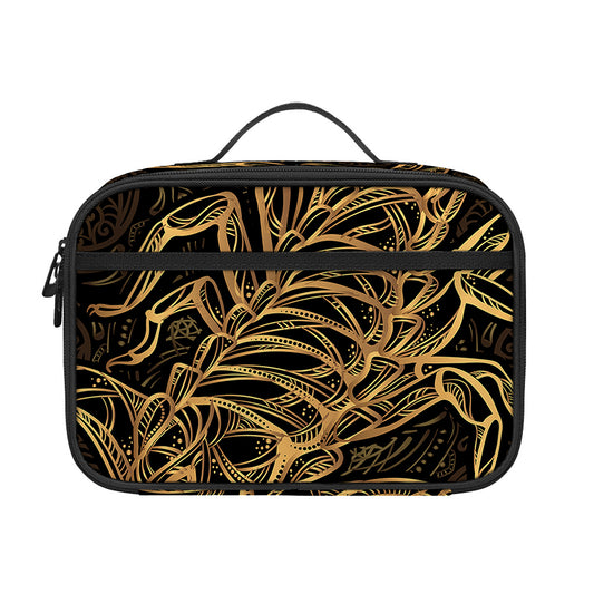 Gold Scorpio Print Portable Lunch Bag