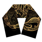 Gold Scorpio Print Scarf