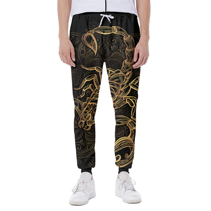 Gold Scorpio Print Scuba Joggers