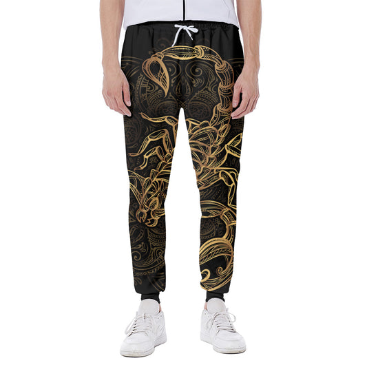 Gold Scorpio Print Scuba Joggers