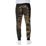 Gold Scorpio Print Scuba Joggers
