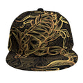 Gold Scorpio Print Snapback Cap