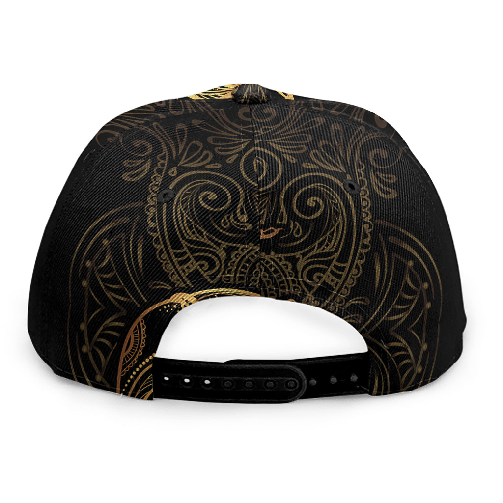 Gold Scorpio Print Snapback Cap