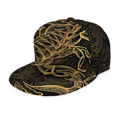 Gold Scorpio Print Snapback Cap