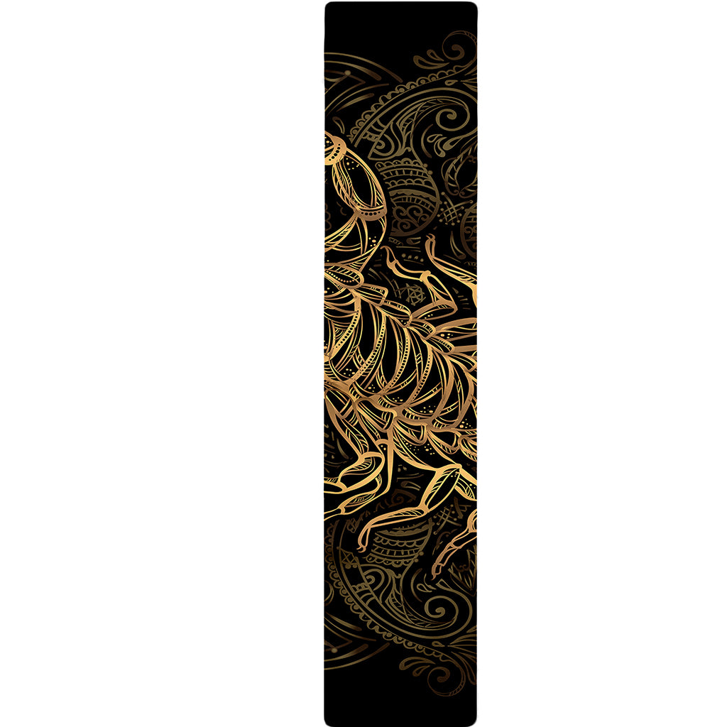 Gold Scorpio Print Table Runner