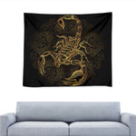 Gold Scorpio Print Tapestry