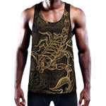 Gold Scorpio Print Training Tank Top