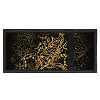 Gold Scorpio Print Trifold Wallet