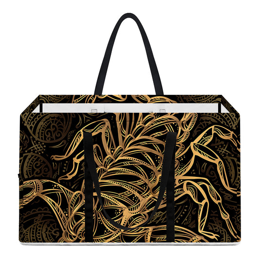 Gold Scorpio Print Utility Tote Bag