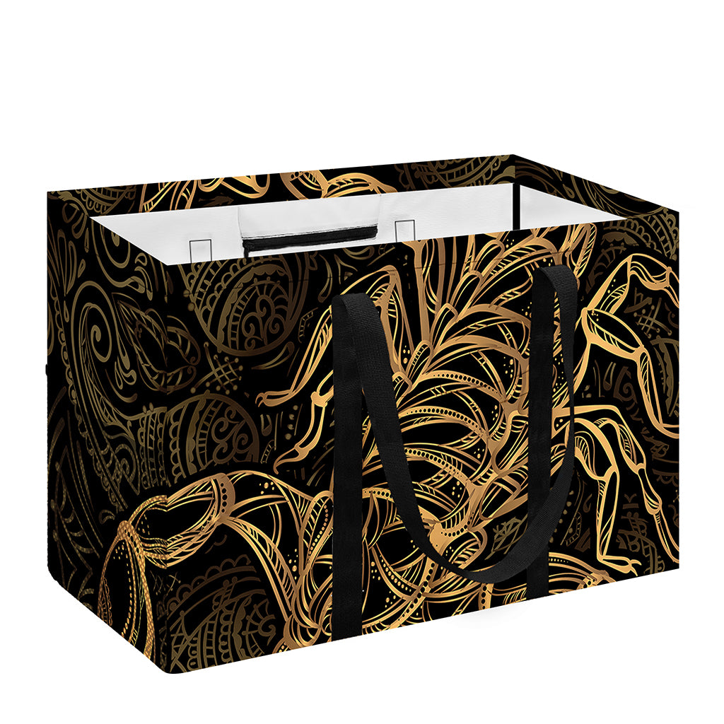 Gold Scorpio Print Utility Tote Bag