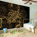 Gold Scorpio Print Wall Sticker