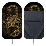 Gold Scorpio Print Waterproof Car Seat Cover