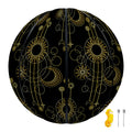 Gold Sun And Moon Pattern Print Basketball