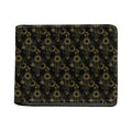 Gold Sun And Moon Pattern Print Bifold Wallet