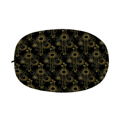 Gold Sun And Moon Pattern Print Car Side Mirror Covers