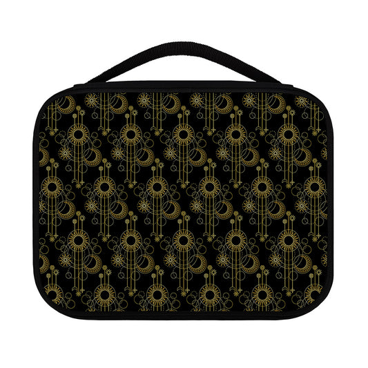 Gold Sun And Moon Pattern Print Classic Bible Case