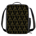 Gold Sun And Moon Pattern Print Crossbody Lunch Bag