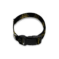 Gold Sun And Moon Pattern Print Dog Collar