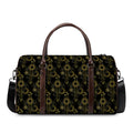 Gold Sun And Moon Pattern Print Duffel Bag