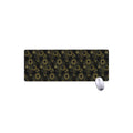 Gold Sun And Moon Pattern Print Extended Mouse Pad