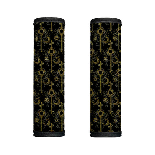 Gold Sun And Moon Pattern Print Handle Covers